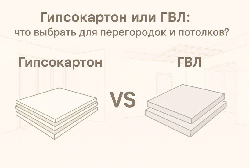 Гипсокартон или ГВЛ: что выбрать для перегородок и потолков?