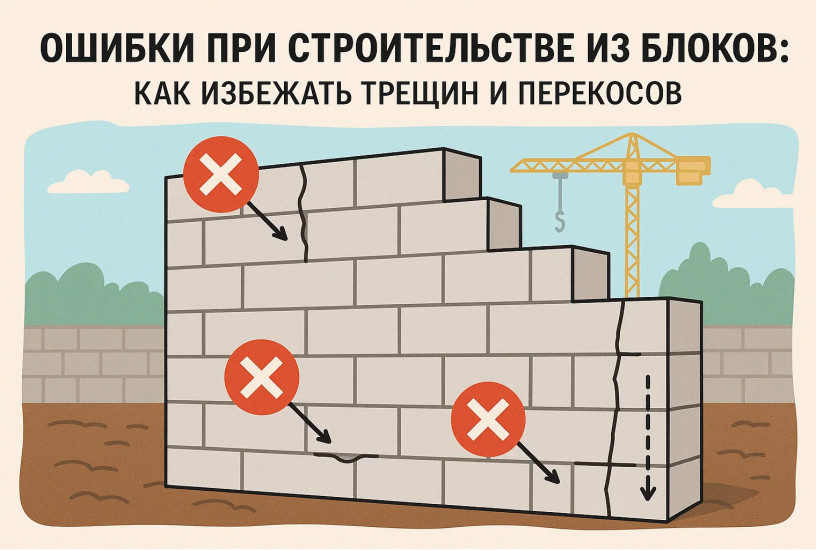 Ошибки при строительстве из блоков: как избежать трещин и перекосов