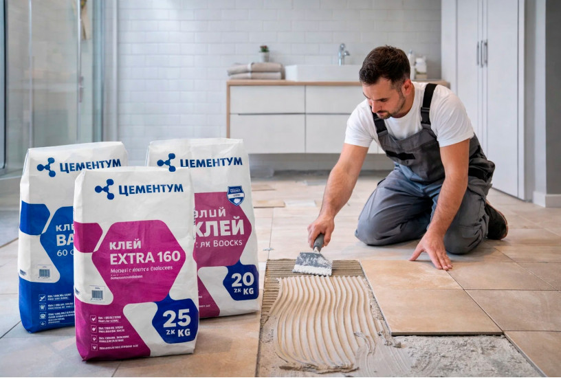 Сколько нужно клея для плитки на 1 м²: расчёт и примеры