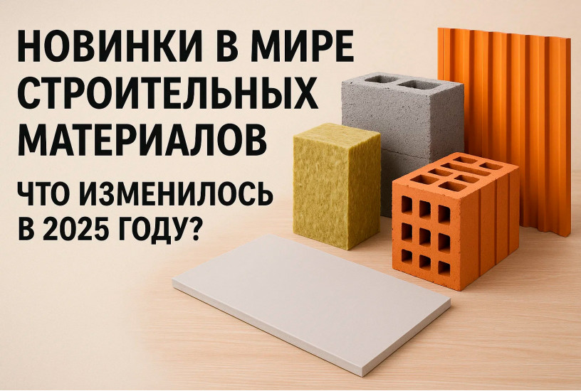 Новинки в мире строительных материалов: что изменилось в 2025 году?