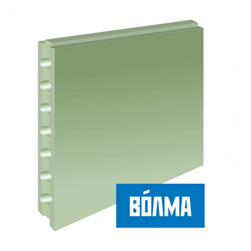Пазогребневая плита Волма пустотелая влагостойкая 667х500х80 мм