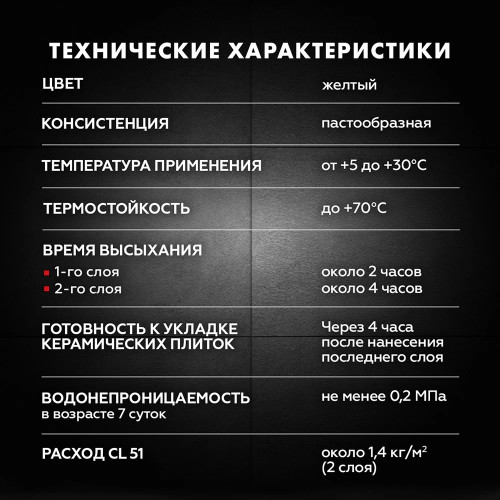 Гидроизоляция Церезит CL 51 15 кг