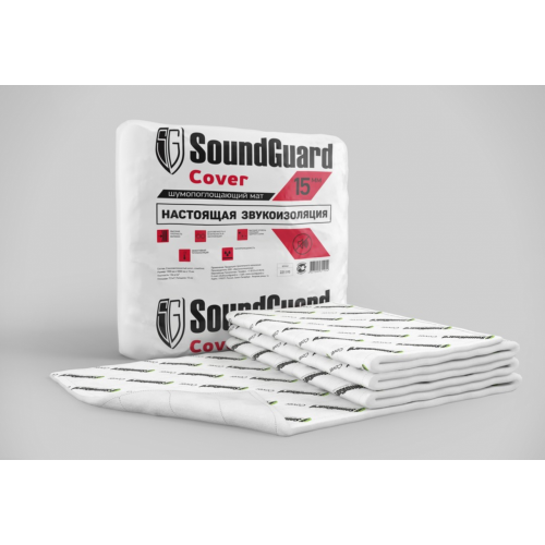 Мат звукоизоляционный SoundGuard Cover 15 мм 1,5х5 м 7,5 м2