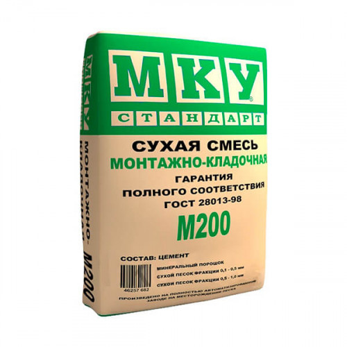 Сухая смесь монтажно-кладочная МКУ Стандарт М200 40 кг