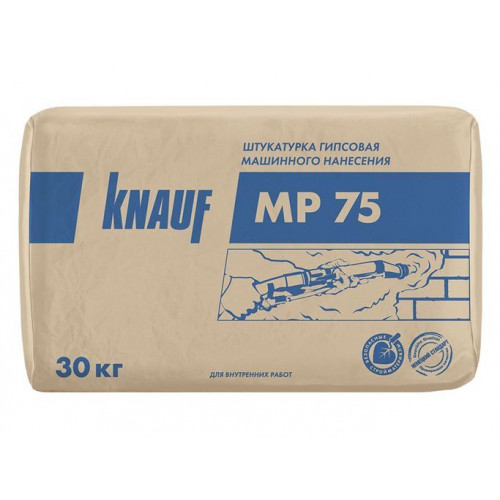 Штукатурка гипсовая машинного нанесения Knauf МП 75 белый 30 кг