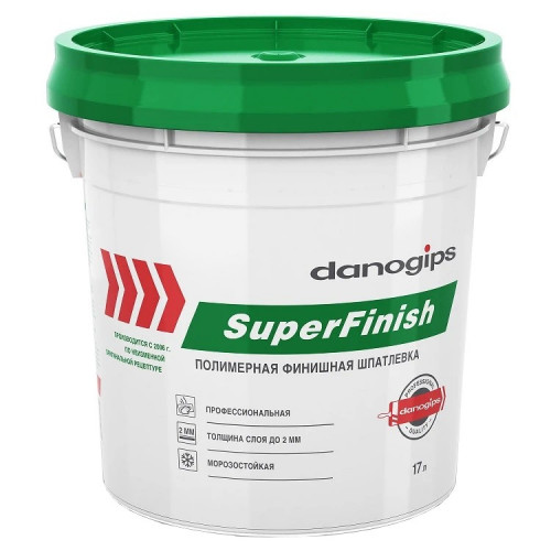 Шпаклевка готовая финишная Danogips (Шитрок) SuperFinish 17 л/28 кг