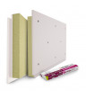 Панель звукоизоляционная АкустикГипс Basic 70 с крепежом 1200x600x70 мм