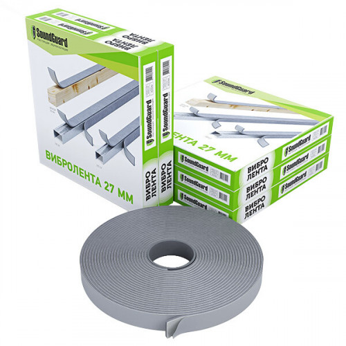 Лента вибродемпфирующая SoundGuard ВиброЛента 27х4 мм 12 м