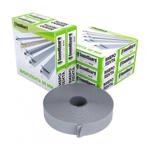 Лента вибродемпфирующая SoundGuard ВиброЛента 50х4 мм 12 м