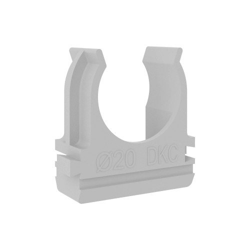 Держатель-клипса для труб и гофры DKC серая d20 мм (100 шт)
