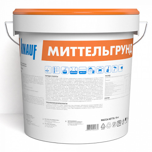 Грунтовка универсальная для впитывающих оснований Knauf Миттельгрунд 10 кг
