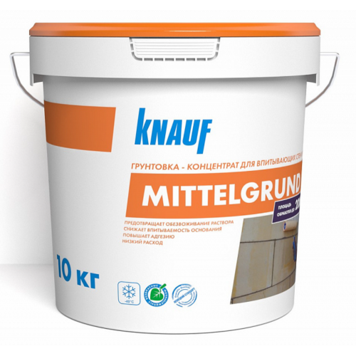 Грунтовка универсальная для впитывающих оснований Knauf Миттельгрунд 10 кг